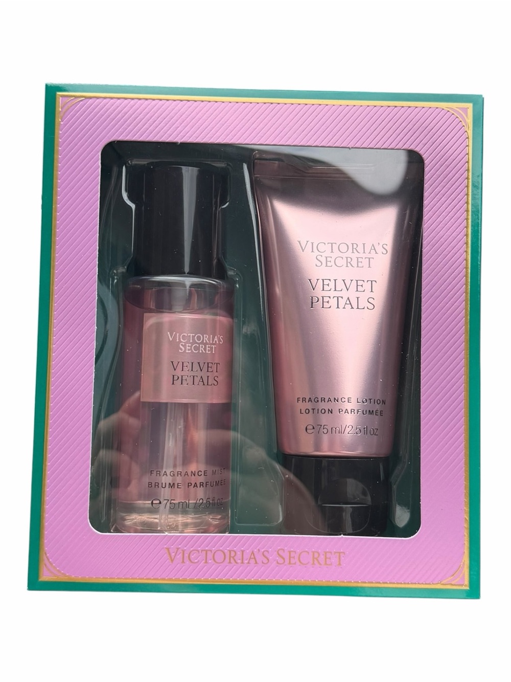 Victoria’s Secret Velvet Petals Gift Set | Fragrance Mist & Lotion | New in Box